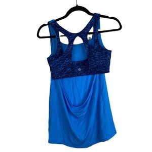 Lululemon blue Sports Bra Athletic Tank Top women’s size 8